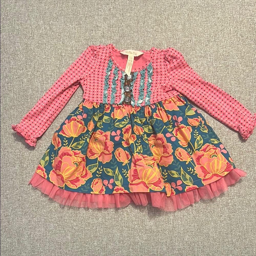 Floral Pink and Blue Matilda Jane Dress/Top